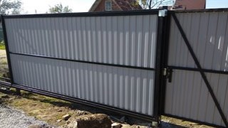 Купить сваи для ворот в Изобильный. Заказать ворота на сваях под ключ от 21381 руб